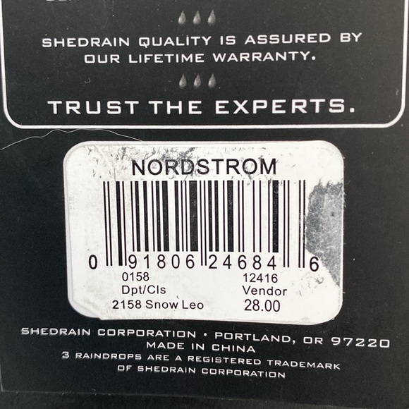Windpro inversion resistant auto open & close umbrella snow leopard NWT - Picture 5 of 5
